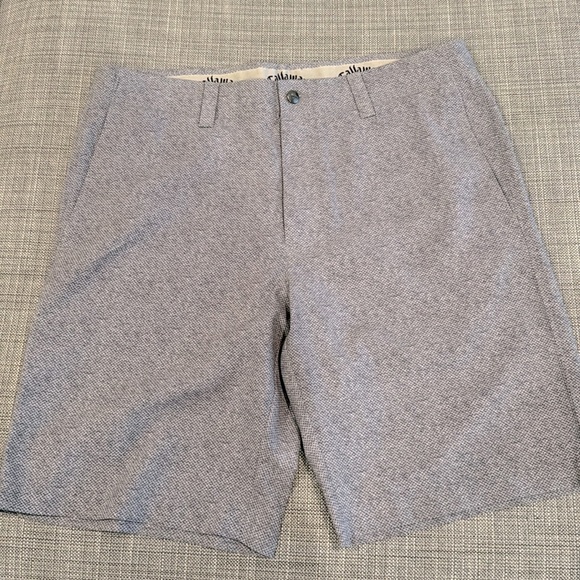 Callaway Golf shorts, 34”, like new, gray pattern - Picture 1 of 7